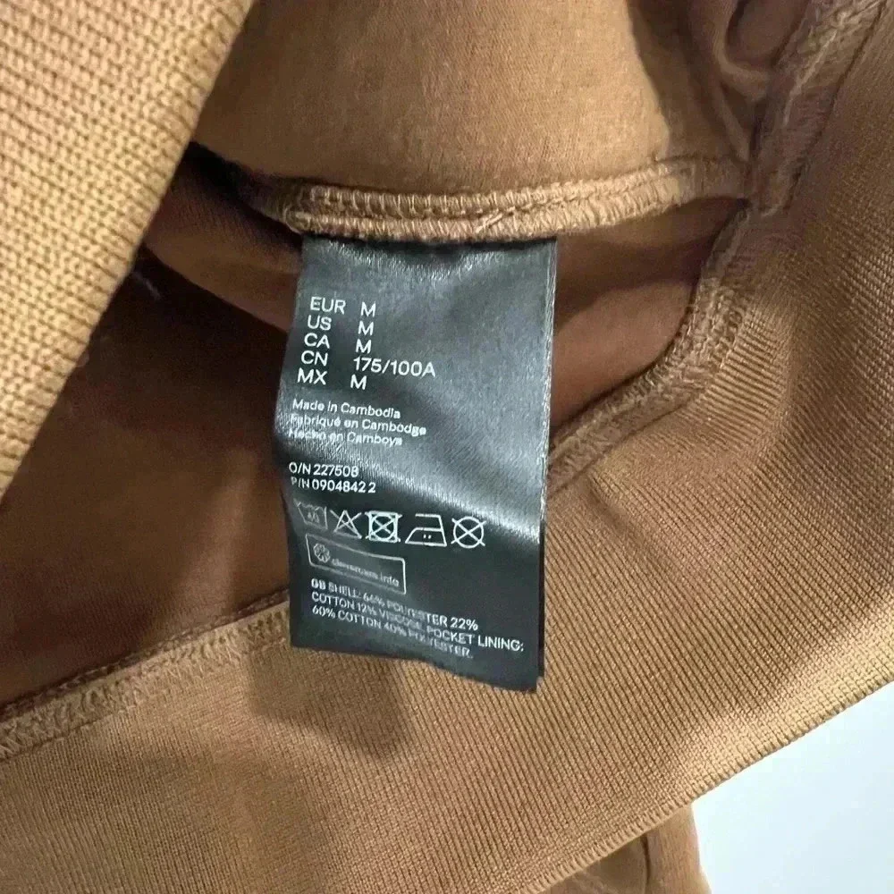 H&M Men's M Brown Bomber Jacket Comfort Knit with Pockets​​
